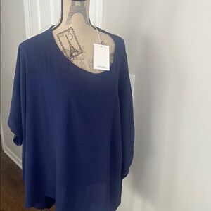 ANDREE BY UNIT Relaxed Blue 3/4 Sleeve Tee